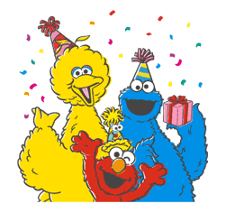 Sesame Street Pop-Up Animated 1 2 3 Sticker for 