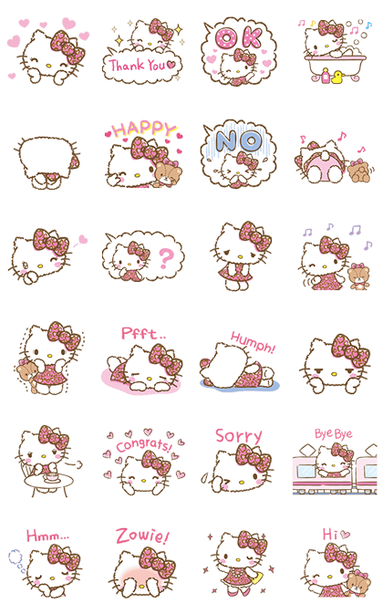 Hello Kitty + Animated Stickers + Pop Up – LINE Stickers