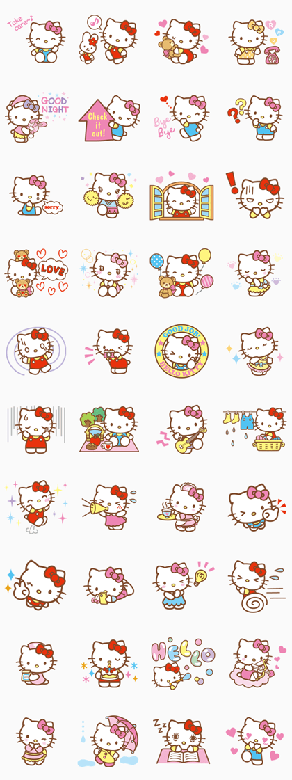 Hello Kitty + Animated Stickers + Pop Up – LINE Stickers