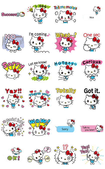 Hello Kitty + Animated Stickers + Pop Up – LINE Stickers