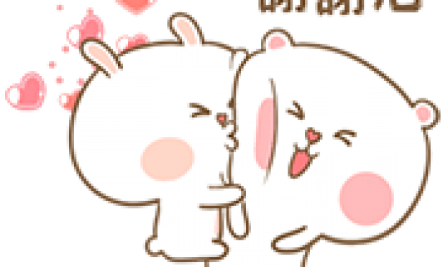 Sweet Marshmallow Couple Sticker for LINE WhatsApp 