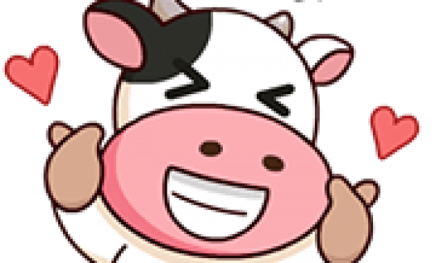 Momo Cow Daily Life 2 Sticker for LINE WhatsApp 