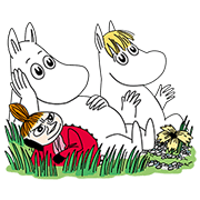 LINE NEWS × Moomin LINE WhatsApp Sticker GIF PNG