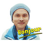 Bonjour Nic & Mar Sticker for LINE, WhatsApp, Telegram — Android