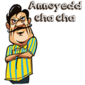 Annoyed Chacha LINE WhatsApp Sticker GIF PNG