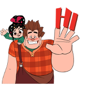 Ralph Breaks the Internet × Vithita Stickers: LINE WhatsApp GIF PNG