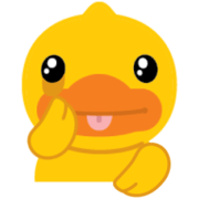 B.Duck & Buffy Daily Life LINE WhatsApp Sticker GIF PNG