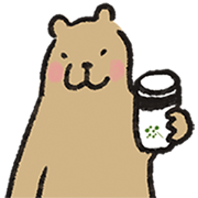 Greenvines × Xiuxiubear: 21 Days of Green Sticker for LINE & WhatsApp | ZIP: GIF & PNG