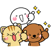 Dog S Heart Cat S Heart Shiromaru Sticker For Line Whatsapp Telegram Android Iphone Ios