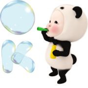 Pop-Up Panda Towel Sticker for LINE & WhatsApp | ZIP: GIF & PNG