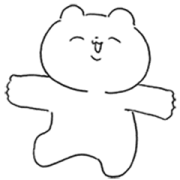 Too Much Kindness Bear Sticker for LINE & WhatsApp | ZIP: GIF & PNG