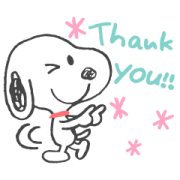 Snoopy's Friendly Chats (Doodles) LINE WhatsApp Sticker GIF PNG