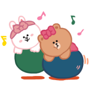 BROWN & FRIENDS Fun Days Sticker for LINE & WhatsApp | ZIP: GIF & PNG