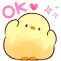 Soft And Cute Chick 3 (Animated) LINE WhatsApp Sticker GIF PNG