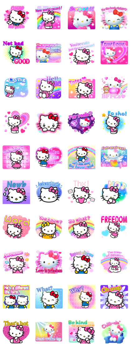 Hello Kitty Message Stickers – LINE stickers