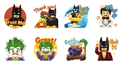 The LEGO®Batman Movie × Rangers Sticker for LINE, WhatsApp, Telegram —  Android, iPhone iOS