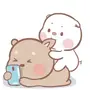 mompig & dadbear Animated (1-4) LINE WhatsApp Sticker