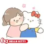 Hello Kitty 50th x Chuchu & Bobo LINE WhatsApp Sticker GIF PNG