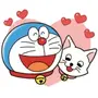 DORAEMON & Tons of Moving Cats Stickers LINE WhatsApp