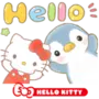 Hello Kitty 50th x Soda Penguin LINE WhatsApp Sticker GIF PNG