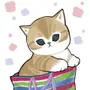 Waku Waku Taiwan-nyan Bonus Sticker LINE WhatsApp GIF PNG