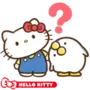 Hello Kitty 50th x That Bird LINE WhatsApp Sticker GIF PNG