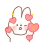 Cotton Candy Rabbit: Animated Stickers LINE WhatsApp Sticker GIF PNG