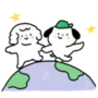 Momo & Nene Happy Day~ LINE WhatsApp Sticker GIF PNG